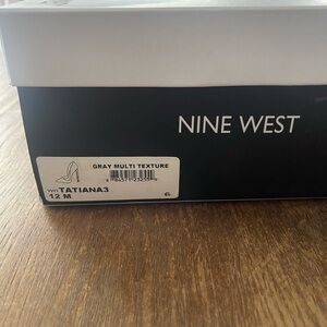 Brand new Nine West Tatiana pumps. Gray Multi Snake Print. original packaging.
